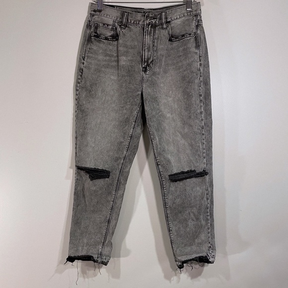 American Eagle Outfitters Jeans American Eagle Mom Jean Black Gray